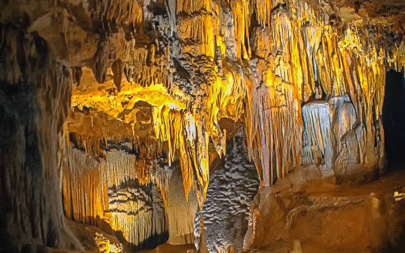 inside a cave in California